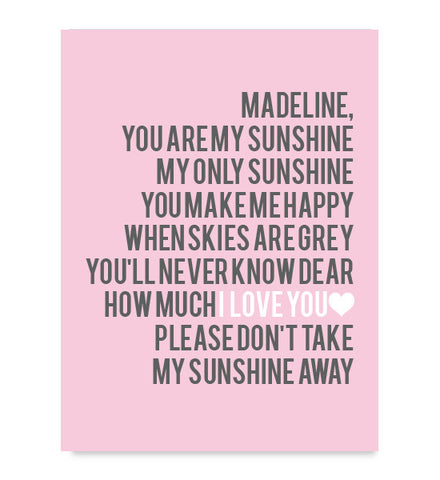 You are My Sunshine Print - Hypolita Co.