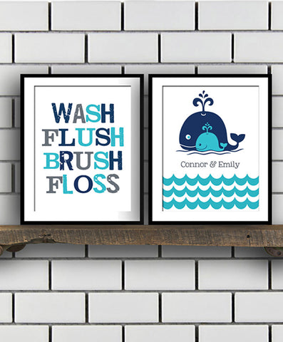 Kids Bathroom Print Set - Hypolita Co.