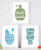 Bathroom Print Set - Hypolita Co.