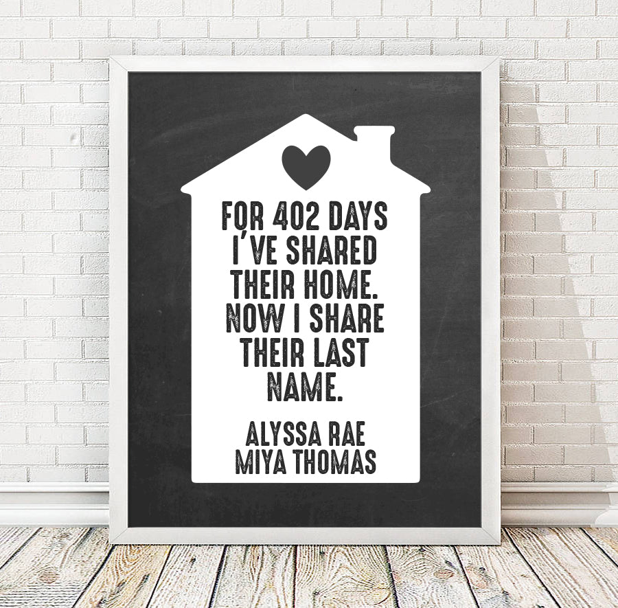 Personalized Adoption Print