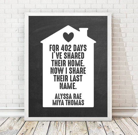 Personalized Adoption Print