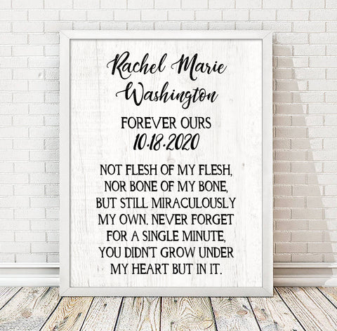 Personalized Adoption Print