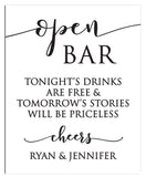 Open Bar Wedding Print - Hypolita Co.