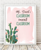 Cactus Teacher Print - Hypolita Co.