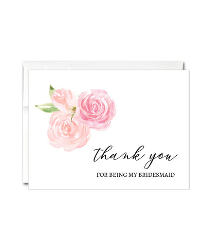 Bridesmaid Thank You Card - Hypolita Co.