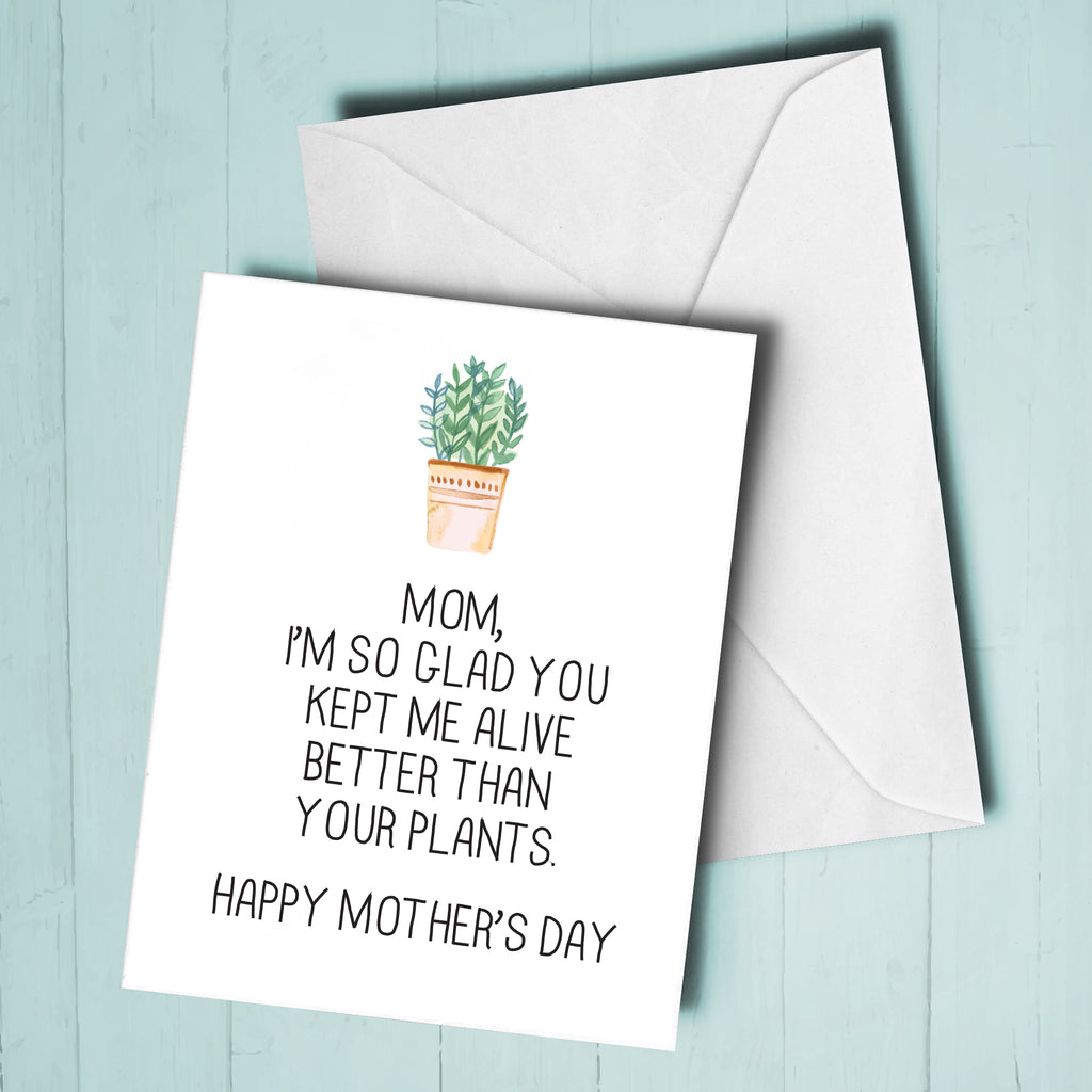 succulent mother's day card Mother's Day Plant Card