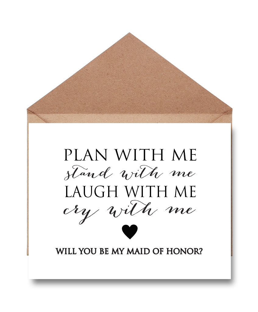 Maid of Honor Thank You Card - Hypolita Co.