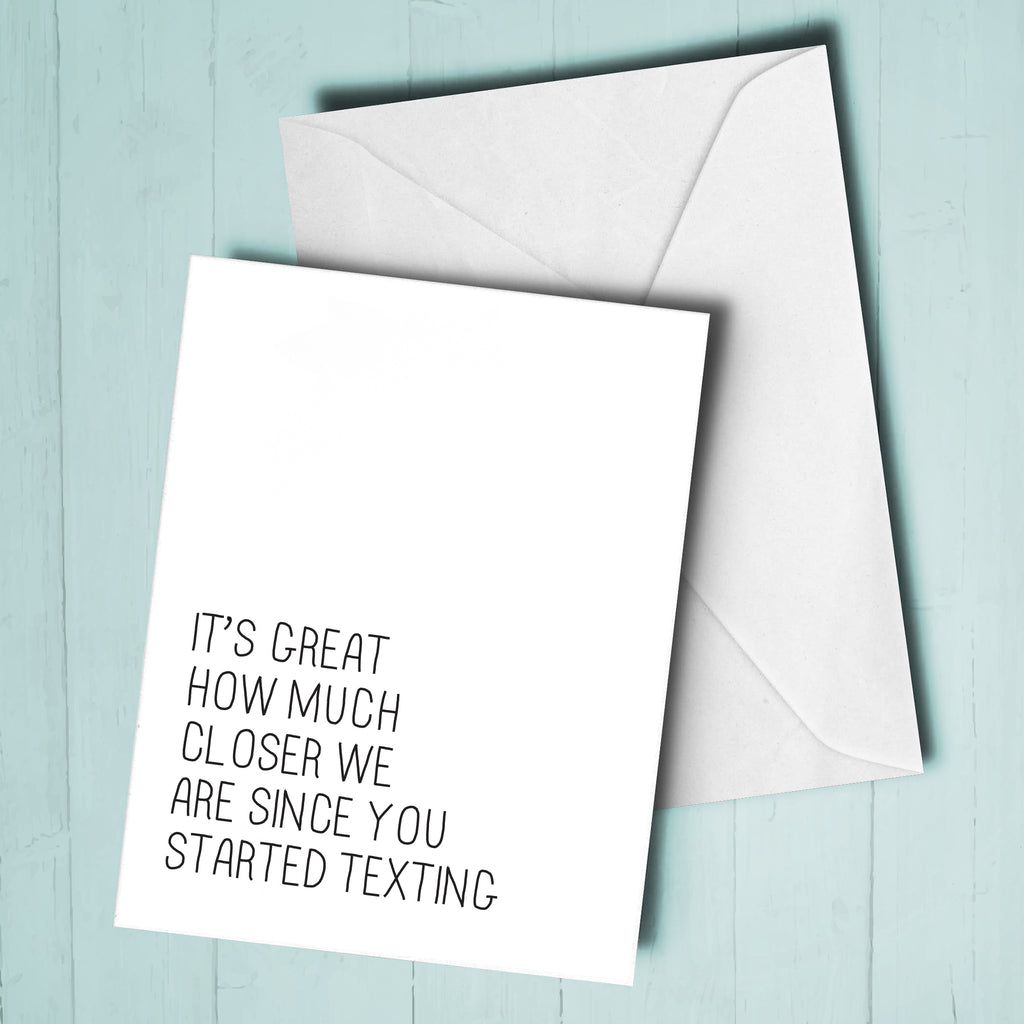 Started Texting Card - Hypolita Co.