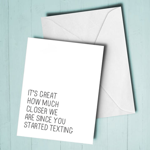 Started Texting Card - Hypolita Co.