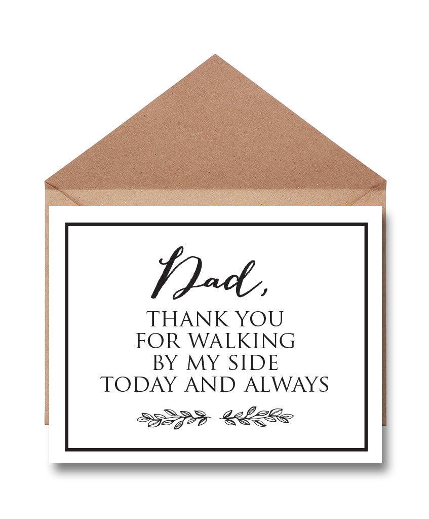 Father Wedding Thank You Card - Hypolita Co.