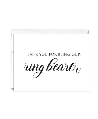 Ring Bearer Thank You Card - Hypolita Co.