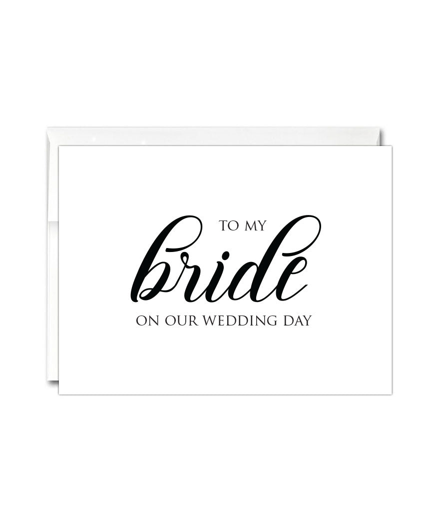 Bride Wedding Day Card - Hypolita Co.