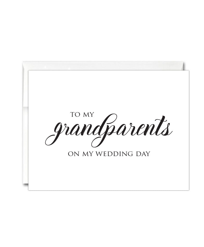 Grandparents Wedding Thank You Card - Hypolita Co.