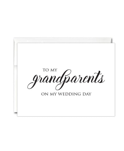 Grandparents Wedding Thank You Card - Hypolita Co.