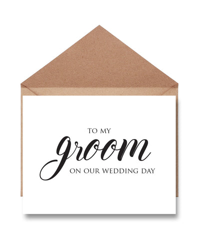 Groom Wedding Day Card - Hypolita Co.