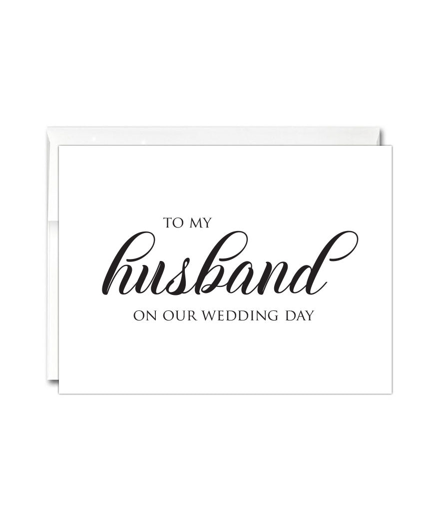 Husband Wedding Day Card - Hypolita Co.