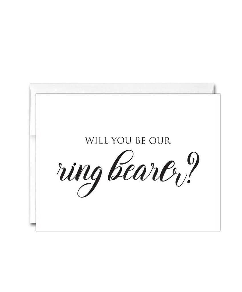 Will You Be Our Ring Bearer Card - Hypolita Co.
