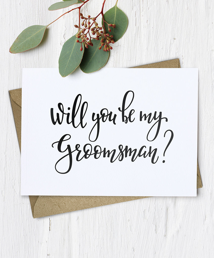 Will You Be My Groomsman Card - Hypolita Co.