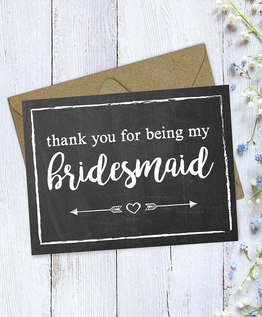 Bridesmaid Card - Hypolita Co.