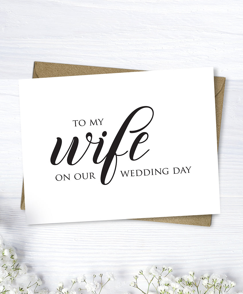Bride Wedding Day Card - Hypolita Co.