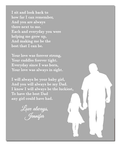 Daddy Daughter Poem Print - Hypolita Co.