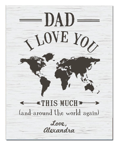 Dad I Love You Print - Hypolita Co.