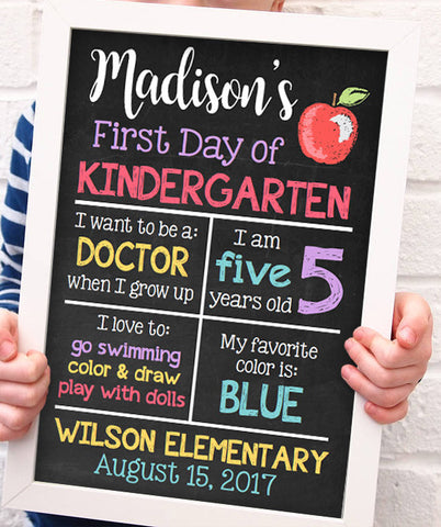 First Day of School Digital File - Hypolita Co.