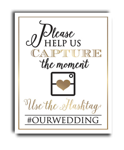 Hashtag Wedding Print - Hypolita Co.