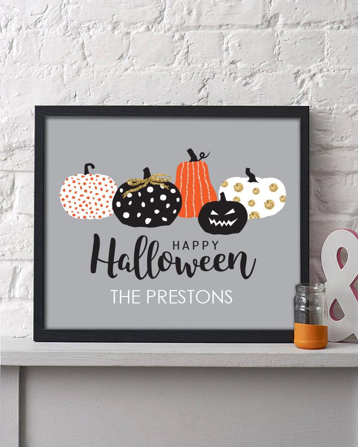 Pumpkin Collage Halloween Print - Hypolita Co.
