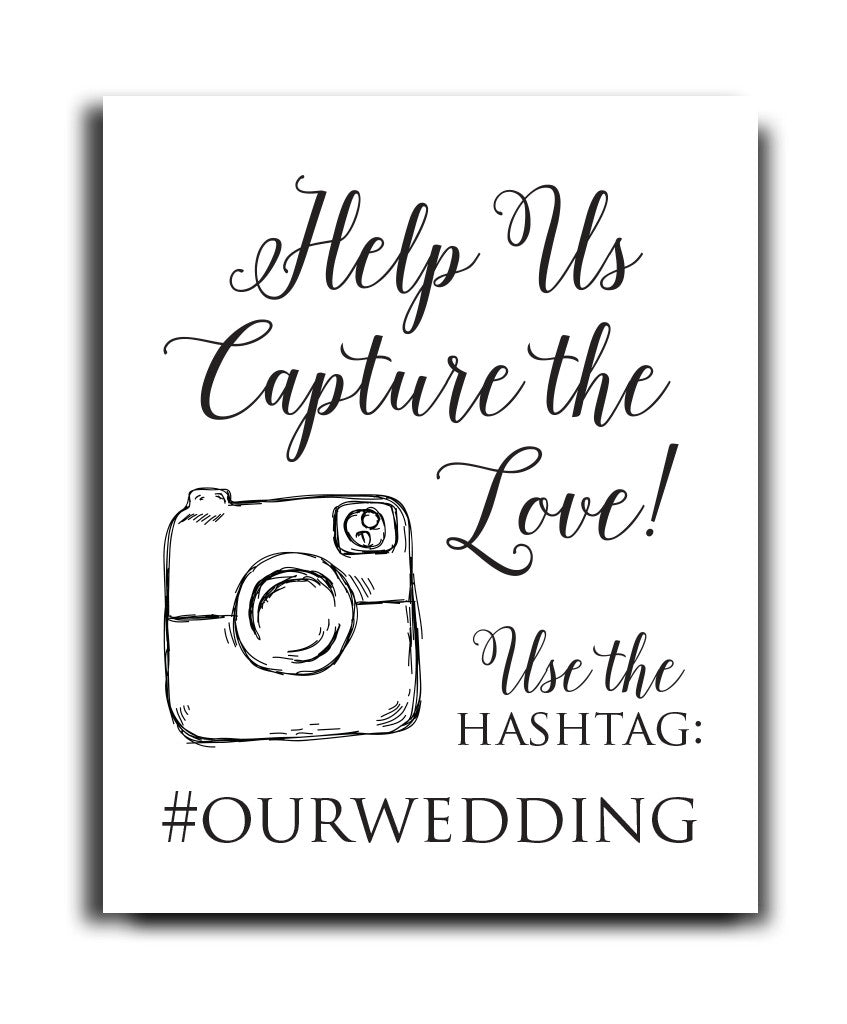 Hashtag Wedding Print - Hypolita Co.