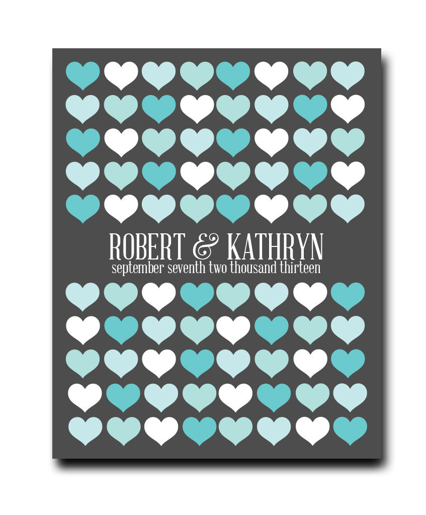 Wedding Heart Guestbook Print - Hypolita Co.