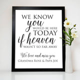 You Would Be Here Today Wedding Print - Hypolita Co.