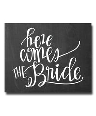 here comes the bride all dressed in white Here Comes the Bride Print – Hypolita Co