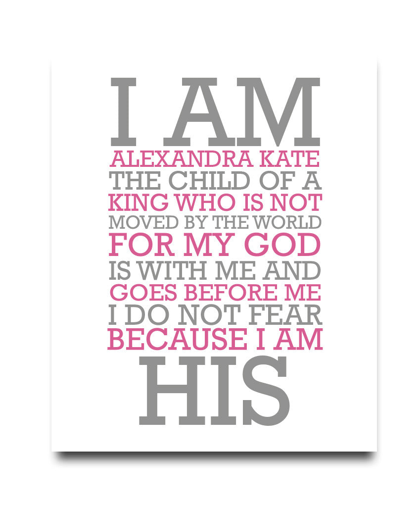 I Am His Print - Hypolita Co.