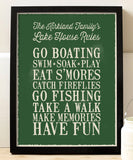 Lakehouse Rules Print - Hypolita Co.