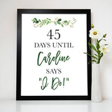 Days Until Wedding Print - Hypolita Co.