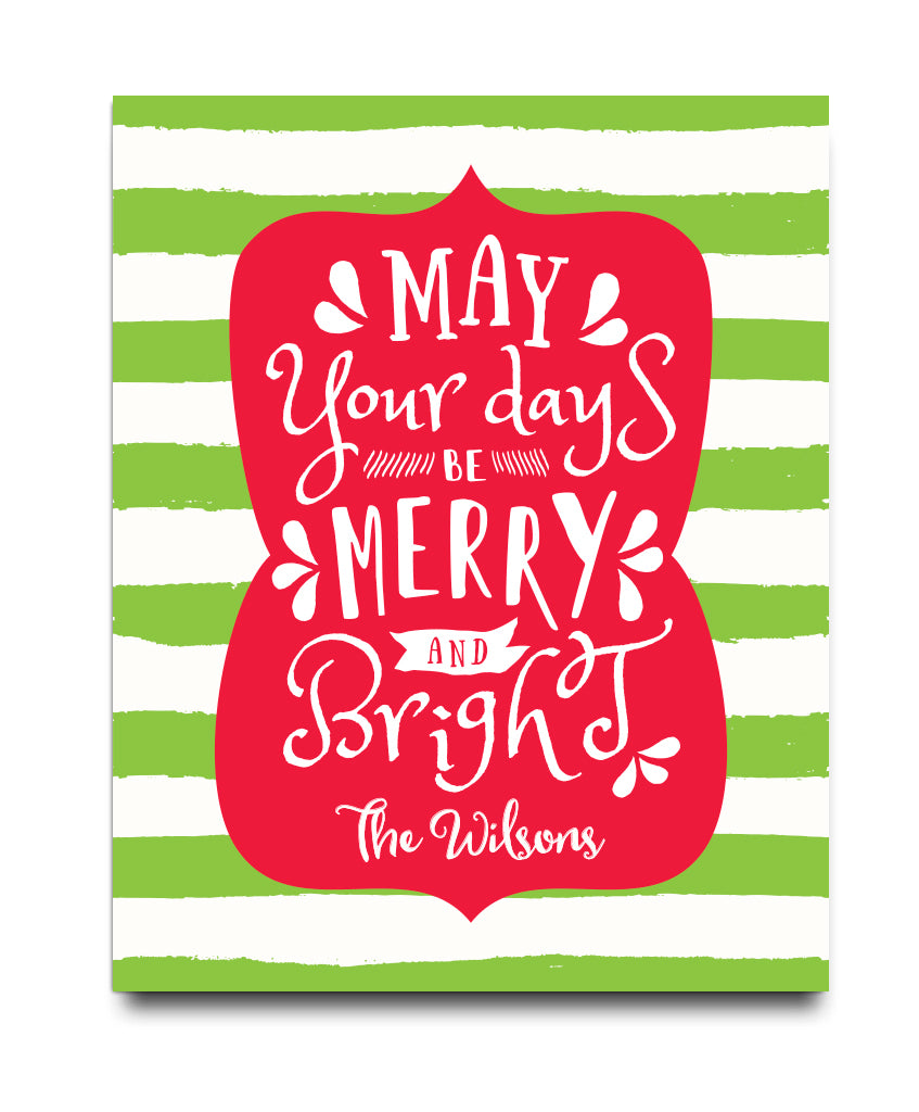 Merry & Bright Christmas Print - Hypolita Co.