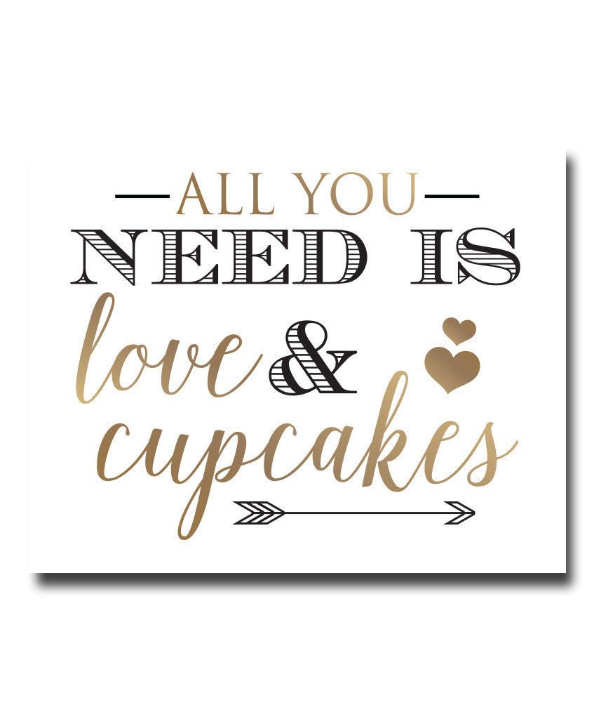 Love & Cupcakes Print - Hypolita Co.