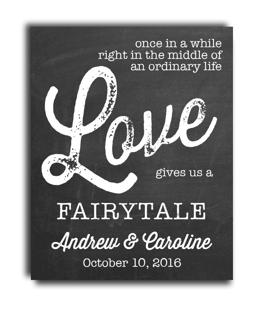 Love Gives us a Fairytale Print - Hypolita Co.