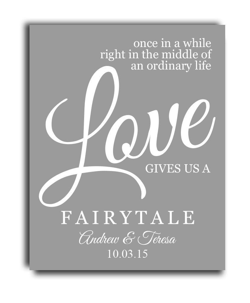 Love Gives us a Fairytale Print - Hypolita Co.