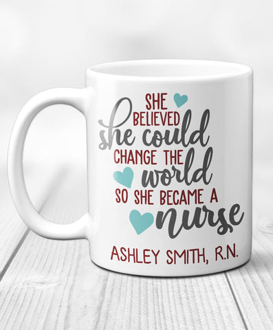 Personalized Nurse Mug - Hypolita Co.