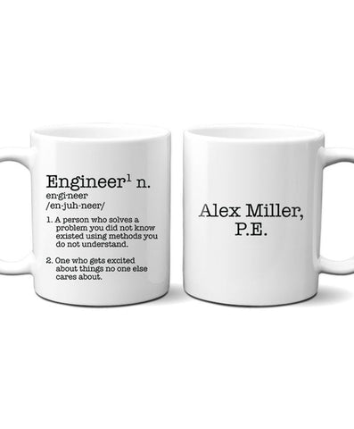 Personalized Engineer Mug - Hypolita Co.