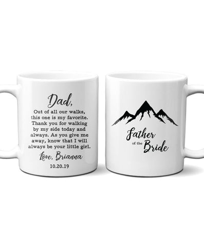 Personalized Father of Bride Mug - Hypolita Co.