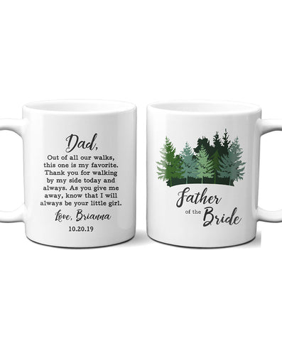 Personalized Father of Bride Mug - Hypolita Co.