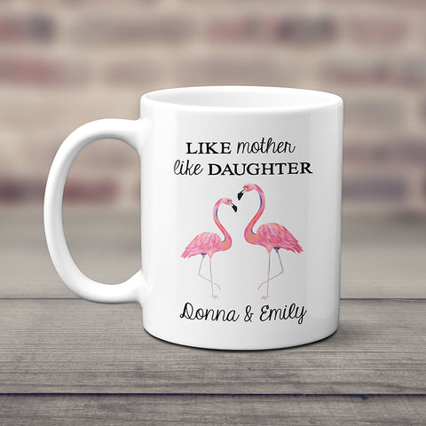 Flamingo Mom And Daughter Mug