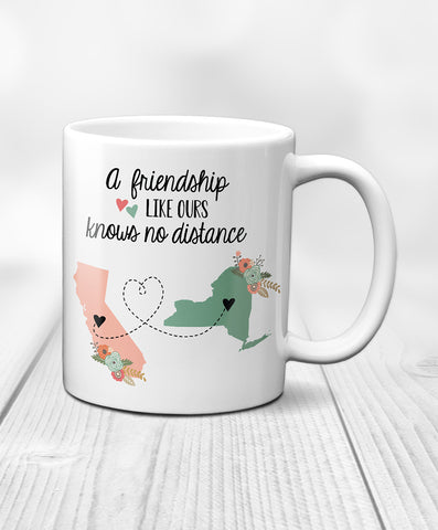 Personalized Friend Long Distance Mug - Hypolita Co.