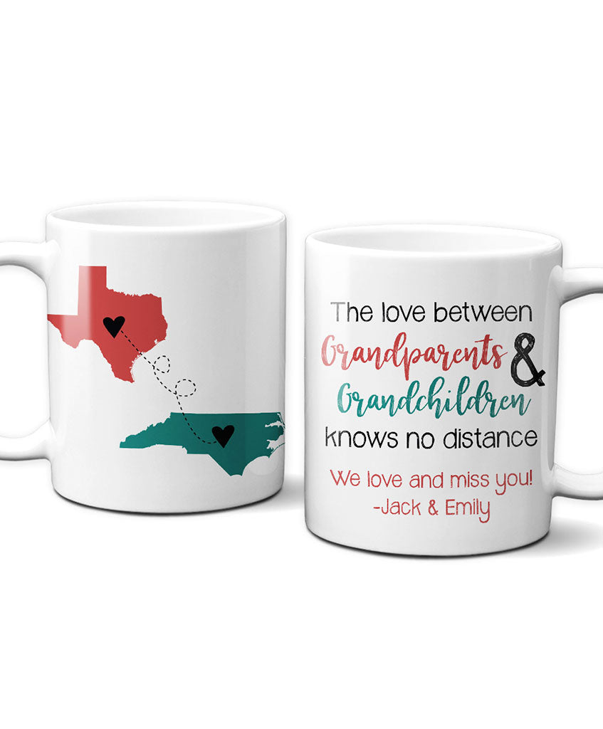 Personalized Grandparent Long Distance Mug - Hypolita Co.
