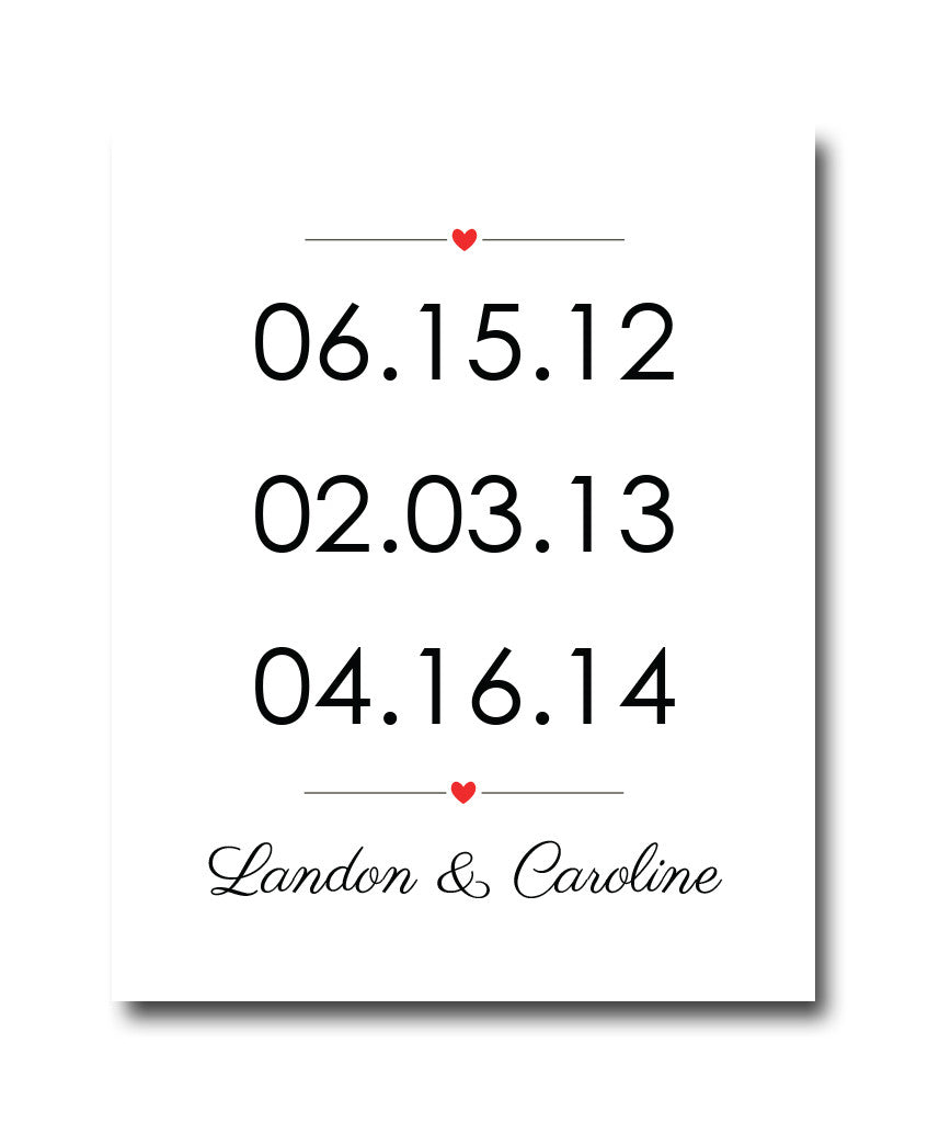 Modern Special Date Print - Hypolita Co.