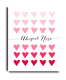 Ombre Pink Heart Print - Hypolita Co.