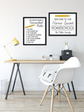 Homeschool Rules Personalized Print